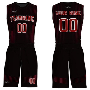 Uniforme de basket-ball personnalisé, imprimé par sublimation, nom et numéro de l'équipe, maillot et short respirants et à séchage rapide - Product Image 5