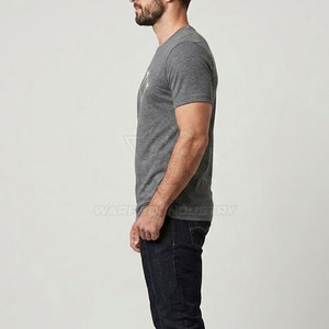 Camisetas Urbanas con Pedrería para Hombre, Tela Ligera, Ajuste Cómodo, Ideales para Gimnasio y Ropa Casual de Calle - Product Image 5