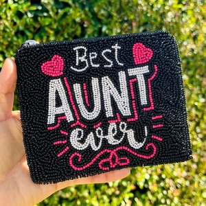 Multiple Cash Money Coin Purse Bead Bag Clutch Beaded Embellished <b>Gift</b> by glowin fashion - Product Image 2