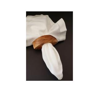 Anneaux de serviette en bois massif faits à la main, parfaits pour les mariages, les repas festifs, les dîners, les banquets, les restaurants, les cafés et l'usage domestique - Product Image 2