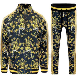 Survêtement d'entraînement personnalisé de haute qualité, séchage rapide, Sublimation, transfert de chaleur, imprimé, survêtement respirant pour hommes, en Polyester - Product Image 6