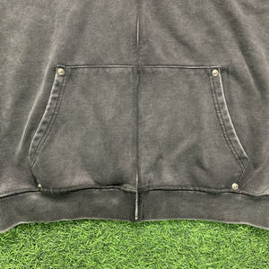 Sweat-shirt à capuche vintage délavé à l'acide imprimé sur mesure, 100% coton, tissu éponge français, longueur courte, surdimensionné, printemps - Product Image 4