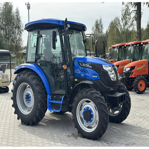 Tractor compacto SOLIS 26 HST de 26 HP con cortadora de césped de montaje medio, transmisión hidrostática 4x4, tractor diésel para césped y jardín. - Product Image 1