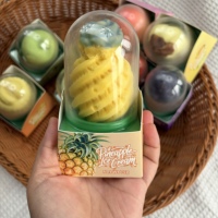 Offre Spéciale Aliments Exotiques : Crème Glacée 3D en Forme de Fruits (Ananas, Pomme, Citron) 75g – Vente en Gros, OEM, Prix Bas, Durée de Conservation 18 Mois