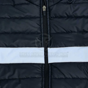 แจ็กเก็ตขนเป็ดแฟชั่นสำหรับผู้ชายสไตล์สตรีทในเมืองสวมใส่สบายมีคอตั้งและซิปปิดด้านหน้าติดโลโก้ - Product Image 3