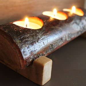 เชิงเทียนไม้แป้งคลาสสิกพร้อมขาตั้งไม้และขนาดที่กำหนดเองสำหรับบ้านโรงแรมร้านอาหารการตกแต่งฟ้าผ่า - Product Image 1