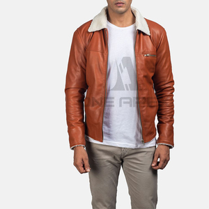 แจ็กเก็ตหนัง100% สำหรับผู้ชาย, เสื้อแจ็กเก็ตหนังแฟชั่นสตรีทสำหรับฤดูหนาวดีไซน์ใหม่2025ดีที่สุด - Product Image 1