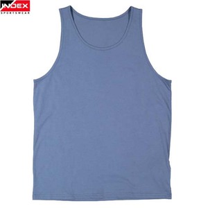 Camiseta sin Mangas para Hombre INDEX, Cuello Redondo, Color Sólido, Tejido Transpirable, Ropa Casual - Product Image 4