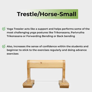 Soporte de Yoga Para Caballo de caballete pequeño, accesorio de Yoga para una alineación de postura de flexibilidad de equilibrio mejorada, perfecto para Yoga Iyengar - Product Image 4