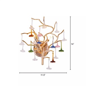 Elegante Lámpara de Pared de Metal Dorado con Diseño de Espejo Italiano, Ecológica, para Sala de Estar, Hogar, Hotel, Decoración de Lujo - Product Image 5