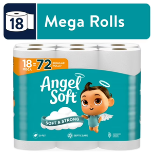 Papel higiénico Angel Soft, 18 mega rollos (= 72 rollos regulares) - Product Image 4