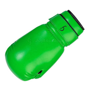 Gants de boxe d'entraînement en cuir raffiné, texture lisse, intérieur rembourré, sangle de poignet réglable à boucle auto-agrippante, légers - Product Image 6