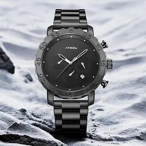 OEM ODM S9881G relojes logotipo personalizado mujeres de acero inoxidable relojes de negocios con calendario de lujo para hombres reloj de cuarzo