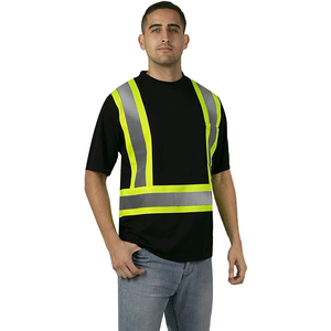 เสื้อยืดโปโลโพลีเอสเตอร์100% Hi VIS เสื้อสะท้อนแสงความปลอดภัยสำหรับทำงานเสื้อก่อสร้างมองเห็นได้ดีเสื้อผ้าทำงานในฤดูหนาว - Product Image 1