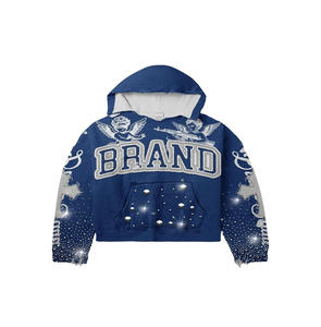 Sweat à capuche décontracté vintage surdimensionné pour hommes, impression numérique XL en tricot de haute qualité brodée avec un patch de camouflage personnalisé pour l'automne - Product Image 1