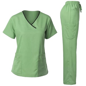 Medical <b>Scrub</b> Suit Uniform Set for Beauty Salon Eco-Friendly Breathable Quick Dry <b>Plus</b> <b>Size</b> <b>Scrub</b> Suit with OEM Service 2026 - Product Image 1