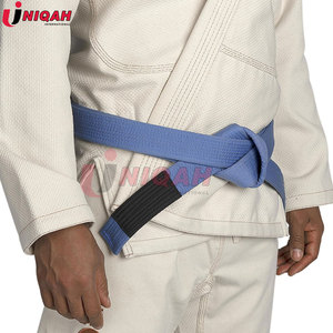 Venta al por mayor de alta calidad 100% algodón Karate Judo Jiu Jitsu cinturón personalizado artes marciales desgaste - Product Image 4