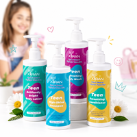 Label pribadi hidrasi tubuh & Set rambut remaja Formula berbasis tanaman lembut untuk kulit sensitif hidrasi rambut memperkuat & keseimbangan