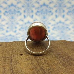 Elegant Handmade 925 <b>Solid</b> <b>Silver</b> Premium Quality Engagement Wedding Ring with Natural Rhodochrosite Diamond Stone for Parties - Product Image 3