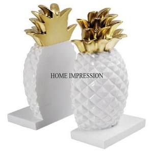 White Marble Made Base <b>Stand</b> With High Grade Gold Plated Most Fancy Unique Designer High Standard Quality Bookends From India - Product Image 4