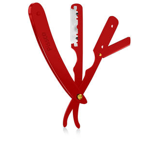 Couteau de rasage pliable en acier inoxydable Pissco avec lame droite, rasoir de barbier, revêtement en poudre noire, logo et couleur personnalisés - Product Image 5