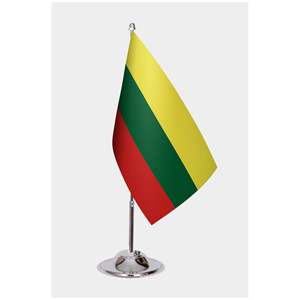 Drapeaux de bureau de Lituanie personnalisés 3x5 pieds en nylon, polyester, vinyle, drapeaux de jardin, de voiture et fanions avec graphiques imprimés numériquement - Product Image 1