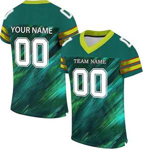 Nuevo diseño sublimación equipo Spandex Jersey fútbol americano cosido Venta caliente Jersey barato fútbol americano Jersey - Product Image 3