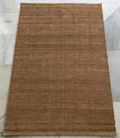 Fabrikpreis Moderne Naturfarbene Indische Jute-Baumwoll-Teppiche Handgewebtes Geripptes Design Leichtgewichtige Flachgewebte Teppichsets