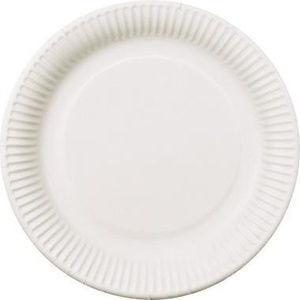 PAPSTAR 23cm White <b>Disposable</b> Dinner <b>Plates</b> 100 Pieces/Pack Pure and Easy to Use - Product Image 1