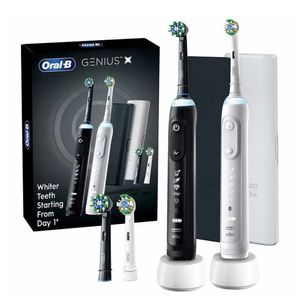 Oral-B Midnight Black Genius X Brosse à Dents Électrique Adulte Édition Limitée Rechargeable 1 Moyenne Tête de Brosse de Remplacement Voyage - Product Image 1
