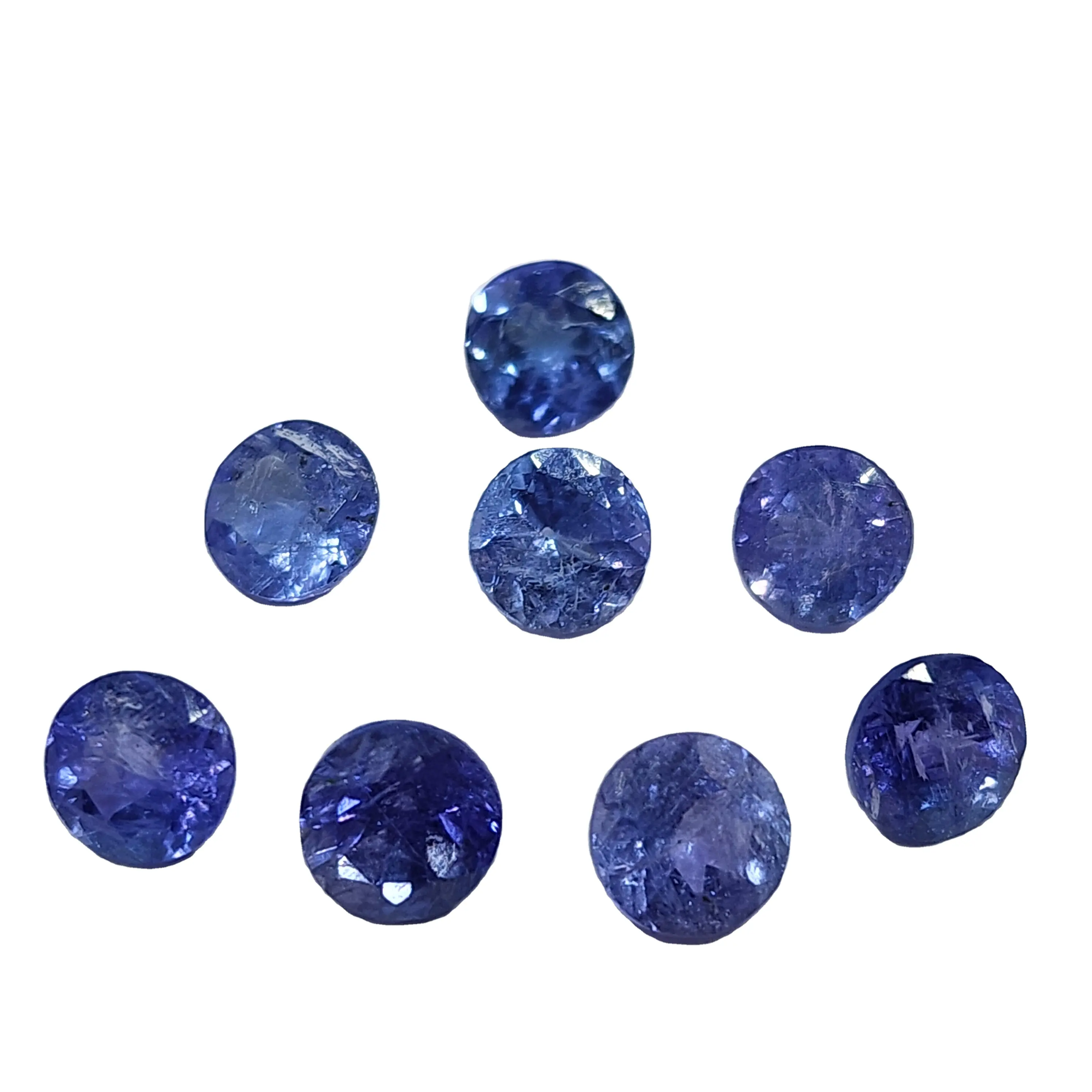 أحجار تانزانيت طبيعية ممتازة عالية الجودة بأفضل طلاء دائري اللون مجوهرات مجوهرات للاستخدام في الحلي بأحدث طلاء