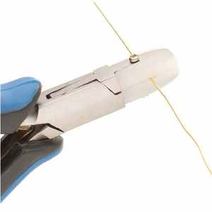 Pince en acier inoxydable à nez plat de haute qualité mâchoire en Nylon Durable confortable personnalisable couleur Logo livraison rapide outils de bijoux - Product Image 3