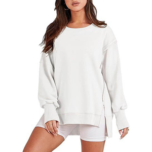 Sudaderas Lisas de Color Sólido para Mujer, Sudaderas Lisas al por Mayor, las Más Vendidas, Material Personalizado de Algodón y Poliéster - Product Image 4