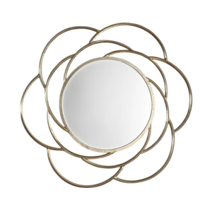 Vente chaude Meilleure Qualité Or Fer Forgé Mur Miroir Personnalisable Moderne Décoratif Maison Salle De Bains Accessoire pour Mariages Maison - Product Image 5