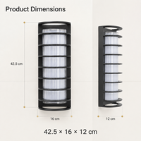 Applique murale LED extérieure moderne en acrylique, étanche IP65, blanc chaud 30W, éclairage décoratif pour maison, villa, hôtel, jardin