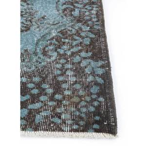 Alfombra de Lana Anudada a Mano con Diseño Floral Azul Vintage, Rectangular, para Pasillo o Sala de Estar, Modelo Pae-1457 - Product Image 4