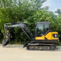 Excavatrice d'occasion Volvo EC60D, moteur Volvo d'origine, faible consommation de carburant, fonctionnement flexible, idéale pour les projets en espace restreint