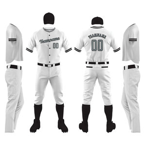 เสื้อเบสบอลระบายอากาศได้ดีชุดผ้าเจอร์ซี่100% เร็วผ้าโพลีเอสเตอร์ - Product Image 6