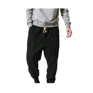 Venta caliente de diseño personalizado de tela de algodón de ajuste Regular Jogger pantalones para hombres de Pakistán ligero Casual precio bajo de alta calidad - Product Image 2