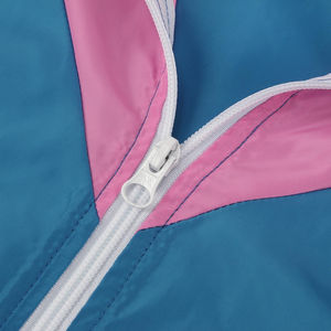 Conjunto de chaqueta y pantalón cortavientos de secado rápido para mujer, 2 uds., pantalones cortos transpirables de talla grande en contraste, conjunto cortavientos de nailon unisex - Product Image 2