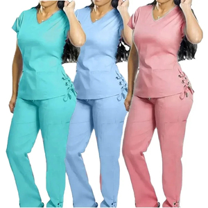Nouvelle Arrivée : Ensembles de Blouses Médicales pour Femmes en Tissu Extensible Spandex/Polyester – Uniformes d'Hôpital – Service OEM – Options Personnalisables - Product Image 1