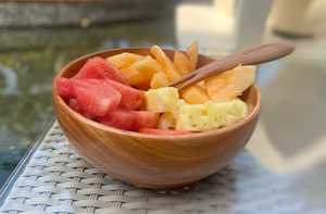 ชุดชามไม้พิมพ์ลายเคลือบเงาเป็นมิตรกับสิ่งแวดล้อมชุดเสิร์ฟงานฝีมือแบบปรับแต่งตัวเลือกสำหรับการรับประทานอาหารที่ทันสมัยแบบดั้งเดิม - Product Image 4