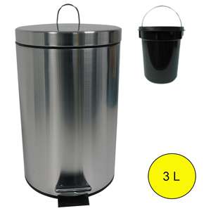 Secchio a Pedale in Acciaio Inossidabile da 3L - Product Image 1