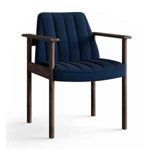 Silla de comedor Hanamasa de madera maciza de teca y color personalizado de calidad superior hecha por muebles Aqma para silla de comedor de restaurante y hotel - Product Image 1