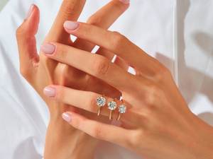 Anillo de compromiso de solitario de moissanita Original de Plata de Ley 925 IGI certificado D Color VVS claridad Ajuste de bisel de corte brillante - Product Image 4