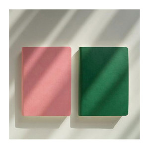 LABON – carnet de notes A5 en cuir PU souple de couleur verte, carnet de notes, Agenda, Agenda, papeterie, Agenda avec ruban - Product Image 1