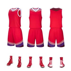 Conjunto de camiseta de baloncesto para hombre, uniformes de baloncesto en blanco, chaleco de entrenamiento transpirable, pantalones cortos de doble bolsillo, traje deportivo de baloncesto - Product Image 6