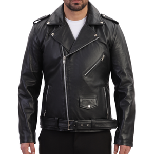Nouvelle veste en cuir respirante de haute qualité pour hommes, col montant zippé, coupe décontractée, streetwear d'hiver de haute qualité pour hommes - Product Image 1