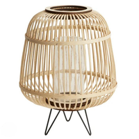 Lanterne à bougie décorative en bambou tissé à la main, écologique, personnalisable, vente en gros pour la décoration rustique bohème de la maison et des mariages
