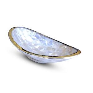 Set de 2 bols en nacre avec service à salade pour la maison et l'hôtel, bol de service de luxe pour la cuisine et le plateau de table - Product Image 5